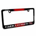 Ipick Image Made For Dodge Challenger R T Racing Stripe Black Metal License Plate Frame