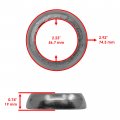 Caltric Exhaust Muffler Gasket With Seal Compatible Can-am Canam Maverick X3 Max R 2018-2021 