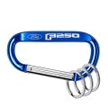 Officially Licensed Ford F-250 Laser Etched Blue Metal Carabiner Keychain With Split Key Rings 3 In X 1 5
