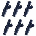 6pcs Fits For Ford Gmc V6 3 8 Turbo 60lbs Fuel Injectors 650cc High Performance Ohms