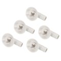 5pcs Air Conditioner Drain Hose Connector Elbow Fitting With Rubber Ring For Mini-split Units And Window Ac Unit 18mm White 
