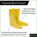 Cordova Lbc10 Hazmat Nuke Boots 75 Mm Thickness Natural Rubber Yellow Unlined 12-inch Length Ribbed Textured Sole For Grip