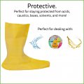 Cordova Lbc10 Hazmat Nuke Boots 75 Mm Thickness Natural Rubber Yellow Unlined 12-inch Length Ribbed Textured Sole For Grip