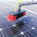 26 Feet Reach Solar Panel Cleaning Brush Pole Water Fed Kit Suitable For High Windows Photovoltaic And Cars Trucks Vans 