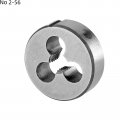 No 2-56 Unc Machine Thread Tap And Round Die Set Right Hand High Speed Steel Alloy Tool For Cutting Or Repairing Metal Threads