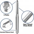 No 2-56 Unc Machine Thread Tap And Round Die Set Right Hand High Speed Steel Alloy Tool For Cutting Or Repairing Metal Threads