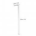 Uxcell 3mm Ball End Hex Key Wrench L Shaped Long Arm Cr-v Repairing Tool
