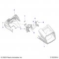 Polaris Atv Pod-hdlt Front Molded Hdpe Sbl A5 Genuine Oem Part 5451310-606 Qty 1