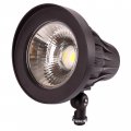 Gkoled 20w Bullet Round Outdoor Spotlight Narrow Beam Angle Light 2500 Lumens Aluminum Waterproof Flag Pole 5000k Daylight 