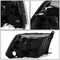 Auto Dynasty Smoked Housing Clear Corner Headlight Lamps Tool Kit Compatible With Dodge Ram 1500 2500 3500 09-18