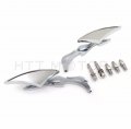 Httmt Chrome Blade Custom Rear View Mirrors For H-d Softail Sporster Dyna Glide Usa