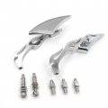 Httmt Chrome Blade Custom Rear View Mirrors For H-d Softail Sporster Dyna Glide Usa