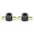 Stabilizer Bar Bushing Set For 1990 1991 Gmc Jimmy V3500 Rubber Black Front 2 Bracket 1 0625 In Inside Diameter 