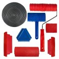 I 8pcs Wood Graining Tool Set Painting Roller Pattern Design Decoration Grain Diy Paint Rollers For Floors Home