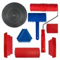 I 8pcs Wood Graining Tool Set Painting Roller Pattern Design Decoration Grain Diy Paint Rollers For Floors Home