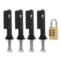Keenso 4pcs 40mm Mounting Pin Combination Lock Anti Theft Replacement For Maxtrax Mkii Lite Recovery Board And Traction Use 