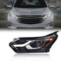 Led Headlight Assembly For Chevy Equinox 2018 2019 2020 W Factory Hid Xenon Driver Left Headlamp Clear Lens Black Housing Amber