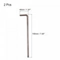 Uxcell T40 Anti Tamper Proof Torx Star Key Bit Wrench L-shape 7 48-inch Long Arm S2 Steel 2 Pcs