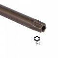 Uxcell T40 Anti Tamper Proof Torx Star Key Bit Wrench L-shape 7 48-inch Long Arm S2 Steel 2 Pcs