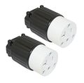 Superior Electric Yga021f Replacement 2 Pack Straight Electrical Receptacle 3 Wire 20 Amps 125v Nema 5-20r Yga021f-2pk 