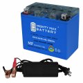 Mighty Max Battery Yt12b-4 Gel Replaces Yamaha Yzf-r1 Xvs650 Crf50 Honda 12v 2a Chargr 