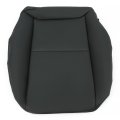 Black Driver Side Bottom Seat Cover For 2008 2014 Mercedes Benz C250 C300 C350 Synthetic Leather With Perforated Insert Front 