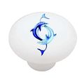 Yin Yang Dolphins Decorative High Gloss Ceramic Drawer Knob 