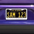 Laser Engraved License Plate Frame Made Of Industrial Grade Mirror Finished Chrome Stainless Steel W Caps And Accessories