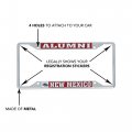 University Of New Mexico Unm Lobos Metal License Plate Frame For Front Or Back Car Officially Licensed Alumni