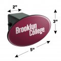 Brooklyn College Bulldogs Logo Oval Tow Hitch Cover Trailer Plug Insert 2