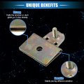 Vekauto 2 Pcs Window Door Glass Channel Retainer Clip 13 X1 69 X0 31 Regulator Holder Sash Universal For Car Truck Durable