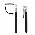 Ullman Htc-2 Pocket Size Telescoping Inspection Mirror With 2 25 Inch Round And Black Handle Perfect For Mechanics Contractors 