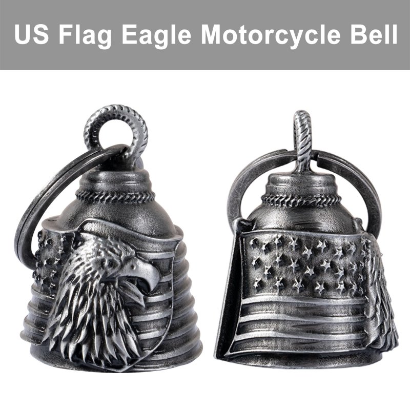Motorcycle Bell For Biker Rider Men Women Angel With Hanger Ride Riding Accessories Spirit Good Luck Gift Charm Road Demon