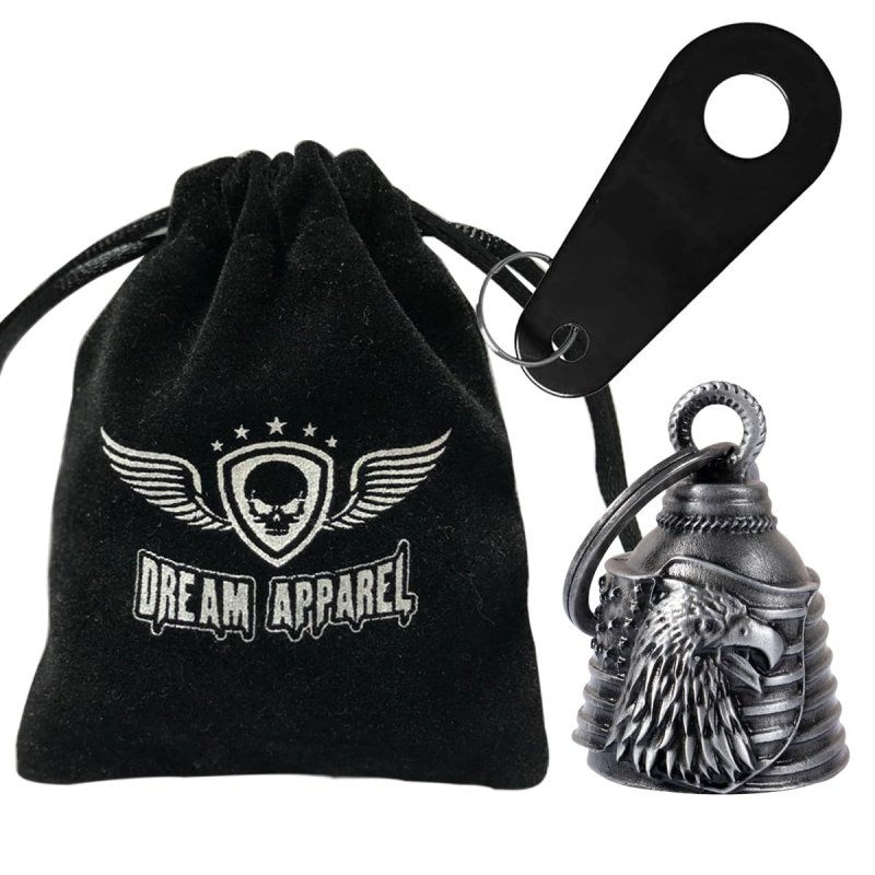 Motorcycle Bell For Biker Rider Men Women Angel With Hanger Ride Riding Accessories Spirit Good Luck Gift Charm Road Demon