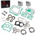 Piston Ring Oversize Bore 0 25mm Gasket Seal Rebuild Kit Compatible With Ezgo 4 Cycle Gas Golf Cart Fuji Robin 295cc Eh29c