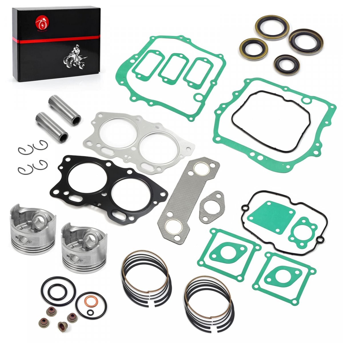 Piston And Ring Oversize Bore 0 25mm Gasket Seal Rebuild Kit For Ezgo 4 Cycle Gas Golf Cart Fuji Robin 295cc Eh29c Engine 1991