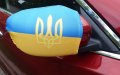Mirror Flag Ukraine With Trident Tryzub Car Side Covers Set Of 2