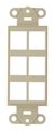 Leviton 41646-a Quickport Decora Insert 6-port Almond 