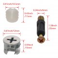 Heyiarbeit 10sets 3-in-1 Metal Furniture Connecting Kit 15mm Od Cam Fitting 6x35mm Dowel Screws 11mm Pre-inserted Nut