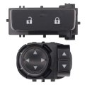Set Of 2 Front Left Driver Side Mirror And Door Lock Switch