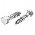 Uxcell Hex Lag Screws M8 X 30mm 304 Stainless Steel Half Thread Self-tapping Bolts For Wood Screw 10pcs