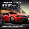 Front Fender Liner Right Passenger Side For Chevy Malibu 2019 2023 Fits Ls Lt Rs And Premier Models Part Number 84506559