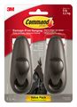 Command Forever Classic Metal Hook Large Oil Rubbed Bronze 2-hooks Fc13-orb-2es 