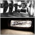 Auto Dynasty Compatible With Ford F150 Pair Of Smoked Lens Amber Corner Headlights Fog Lights