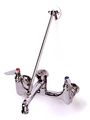 Ts Brass B-0665-bstp-vrs 8-inch Service Sink Faucet Wall Mount Built-in Stops Vacuum Breaker Vr Handle Screws 