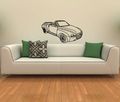 Wall Vinyl Decals Sports Car Powerful Fast Race Muscle Racing Auto Sticker for Garage Art Home Interior Decor Murals Design Window Graphic Bedroom 