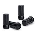 9 16-18 Lug Nuts For Ram 1500 2500 3500 32 Pack With Socket Key Black Closed End Spline Wheel Aftermarket Wheels 60 Degrees 