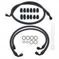 Secosautoparts 61 Aluminum Alloyfleece Transmission Cooler Lines Compatible With Chevrolet 6 6l 2001-2005 Gmc 6 Duramax