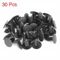 X Autohaux 30pcs 9mm Hole Dia Plastic Bolt Rivets Fasteners Trim Panel Retainer Clips Black For Gm
