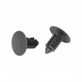 X Autohaux 30pcs 9mm Hole Dia Plastic Bolt Rivets Fasteners Trim Panel Retainer Clips Black For Gm